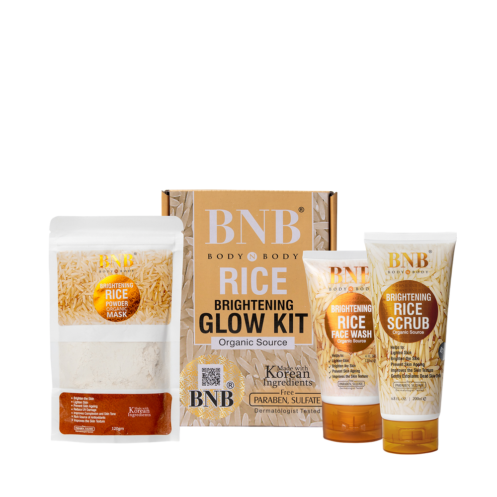 BNB | Rice Extract Facial Kit For Bright & Glowing Skin