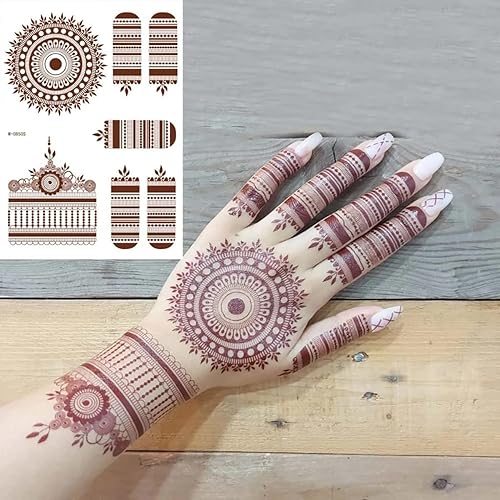 Waterproof 3 Pac Of Henna Sticker